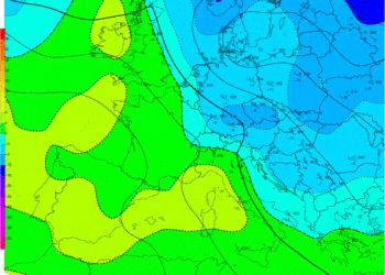 Le correnti da nord ovest determinano foehn e innalzamento delle temperature in quota