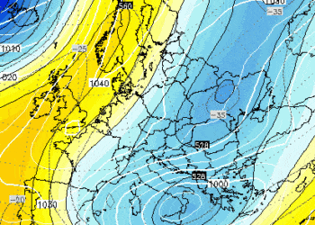 La situazione meteorologica del 3 Febbraio 1956, con la pesante ondata di freddo causata dall’Anticiclone Russo