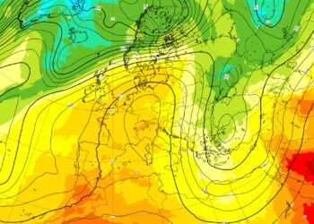 Temperature molto elevate a causa della presenza di un cuneo anticiclonico africano