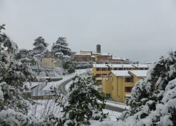 La neve sulla pianura toscana il 1 Marzo 1998