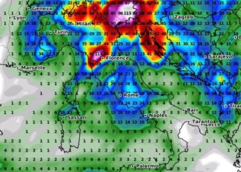 Le abbondanti precipitazioni cadute sulla Toscana il 12 aprile