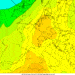 Il cuneo anticiclonico previsto sulla Toscana nei prossimi giorni, con isoterme di +17° a circa 1500 metri di quota.