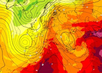 La Toscana si presenta al centro del Cuneo Anticiclonico di origine africana che causa temperature elevate
